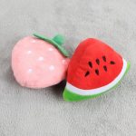 1pc Sounding Puppy Dog Chew Toy Fruit Vegetable Chicken Drum Bone Squeak Toy - Image 3