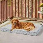 Orthopedic Short Plush Waterproof Large Dog Bed Washable Pet Kennel Foam Mattress Mat - Image 2