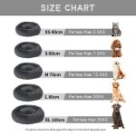 Ortopedic Large Dog XXL Calming 100cm Dark Gray Fluffy Sofa Donut Memory Form Long Plush - Image 6