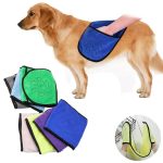 Pet Dog Bath Towel Microfiber Ultra-Absorbent Cat Small Dogs Drying Towel Blanket with Pocket