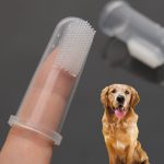 Pet Finger Toothbrush Super Soft Teddy Dog Brush Bad Breath Tartar Teeth Tool