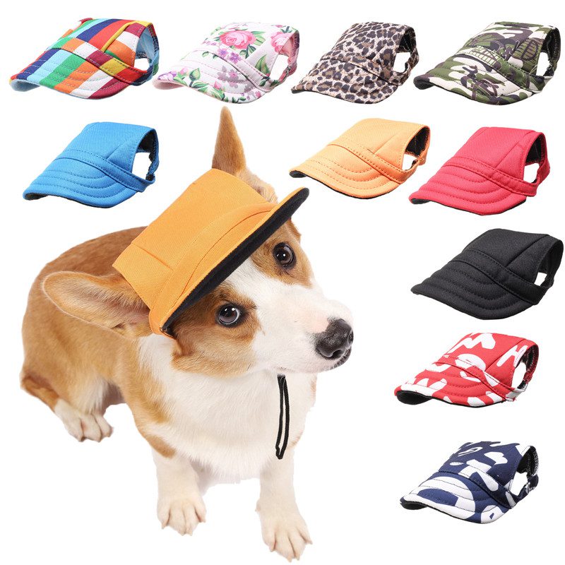 Summer Pet Dog Hat Cap Outdoor Dog Baseball Cap Canvas Small Dog Sunscreen Accessories Summer Pet Dog Hat Cap Outdoor Dog Baseball Cap Canvas Small Dog Sunscreen Accessories