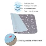 Waterproof Reusable Dog Bed Mats Dog Urine Pad Puppy Pee Fast Absorbing Pad - Image 6