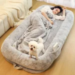 Adult dog and human bed, 71″ long, removable cover, washable, waterproof, orthopedic design