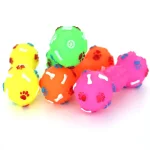 Attractive and Durable Paw Print Chew Toy for Dogs – Non-Toxic Dumbbell Design