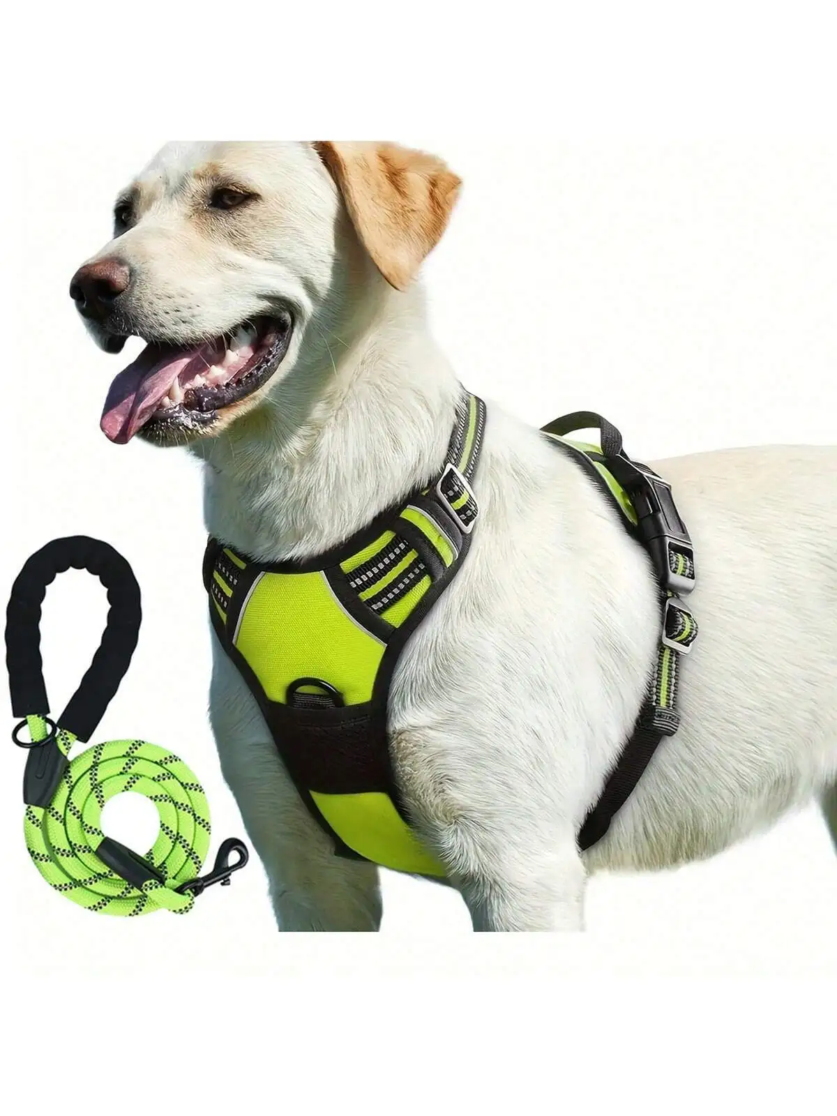 2-piece reflective dog harness and breathable harness with 1.5 meter leash 2-piece reflective dog harness and breathable harness with 1.5 meter leash